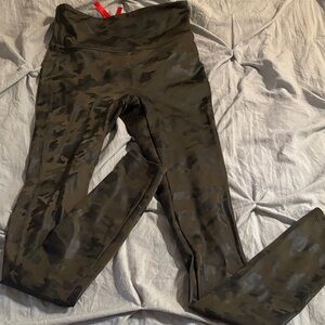 SPANX Camouflage Leggings - XS - like new high rise full length